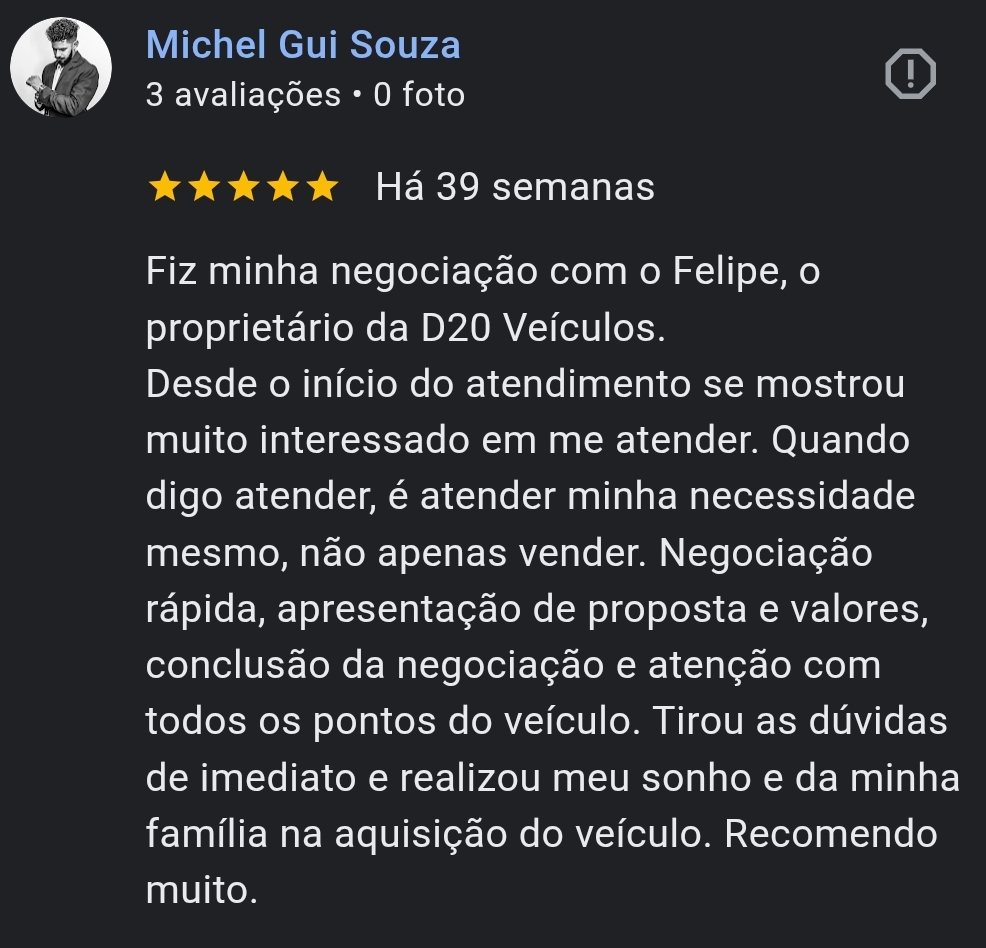 Depoimento de Cliente 3